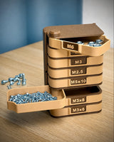 Modular Stackable Storage Tower – Sort Small Parts
