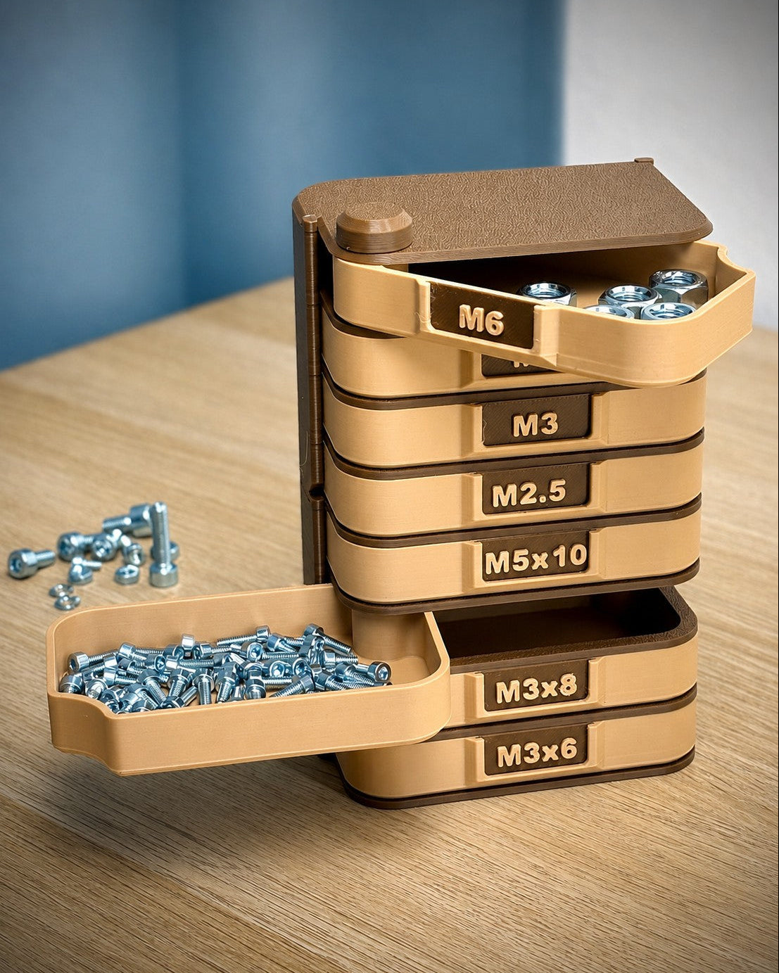 Modular Stackable Storage Tower – Sort Small Parts