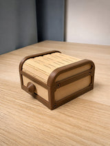 Tambour Roll-Top Organizer Box – Desk & Jewelry Storage