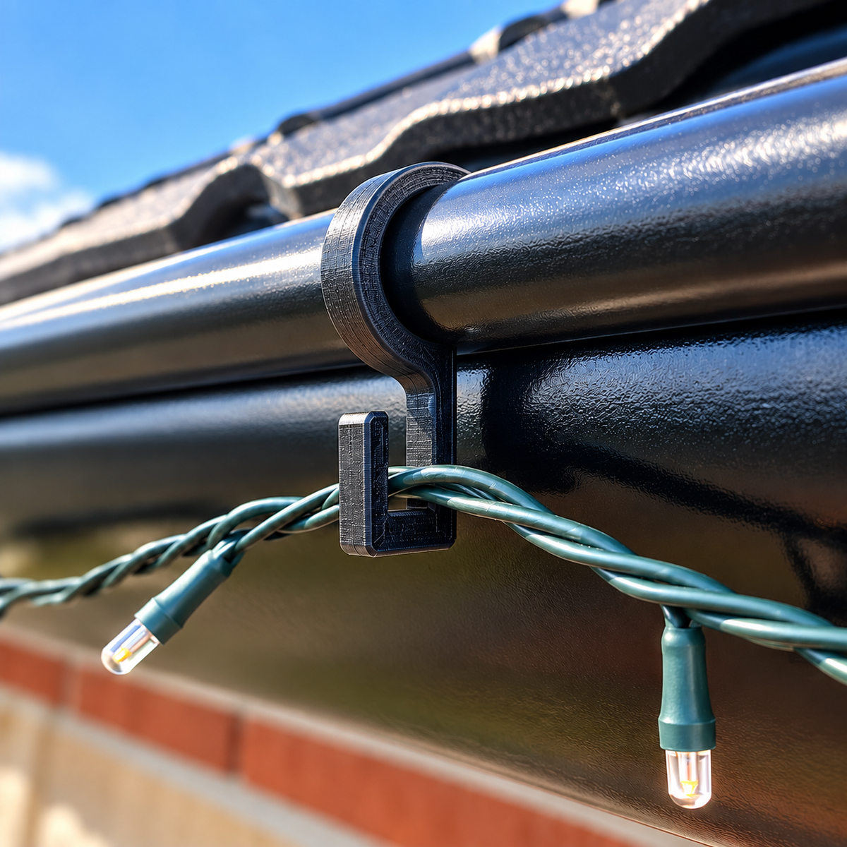 Gutter Hooks for Christmas Lights – 20 pcs