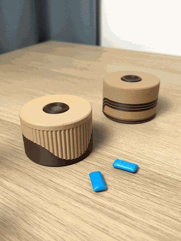 Gum & Pill Dispenser – Compact Desk Storage Box