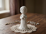 Praying First Communion boy figurine, First Communion gift