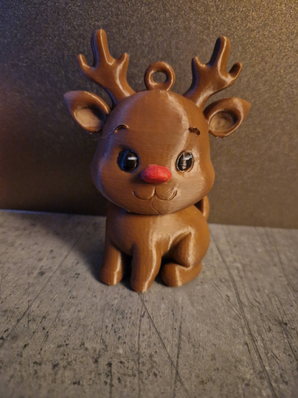 Reindeer ornament with hanger for the Christmas tree