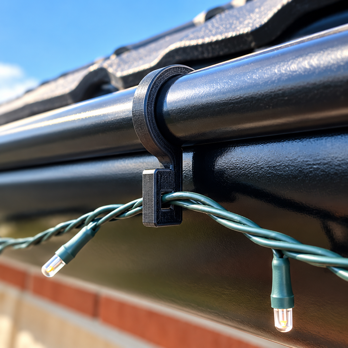 Gutter Hooks for Christmas Lights – 20 pcs