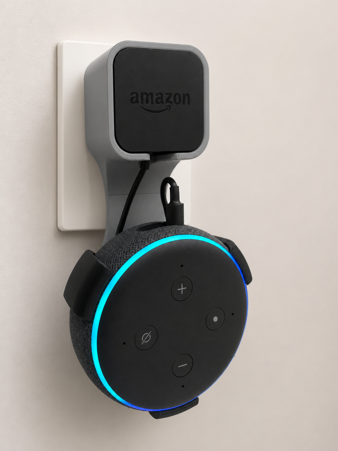 Amazon Echo Dot V3 Wall Socket Mount – Space-Saving Holder