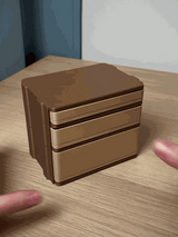 Modular Desk Drawer 2×3 Gridfinity | Push Lock