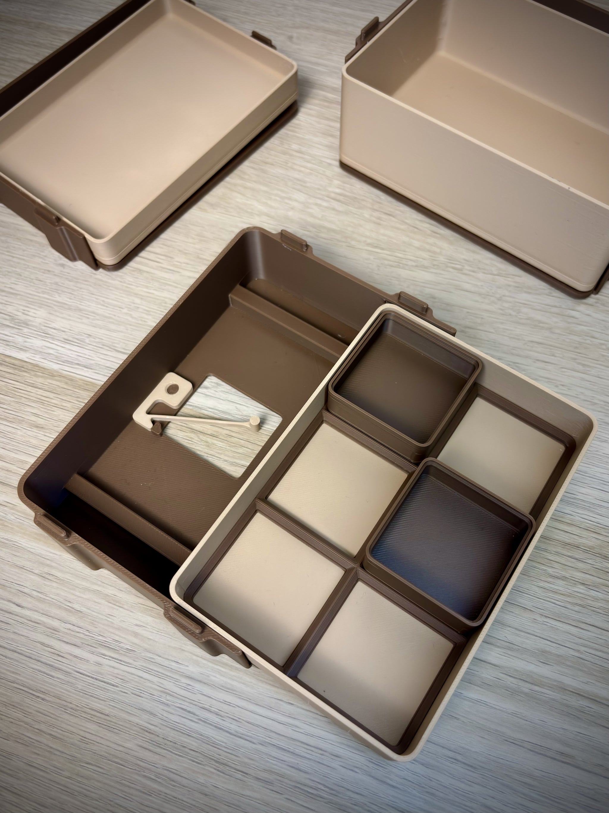 Modular Desk Drawer 2×3 Gridfinity | Push Lock
