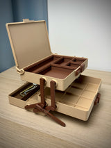 Tilt Box Organizer – Gridfinity 4×3 with Slide Lock