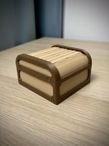 Tambour Roll-Top Organizer Box – Desk & Jewelry Storage