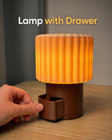 Lamp with Hidden Drawer – Push-Open Storage