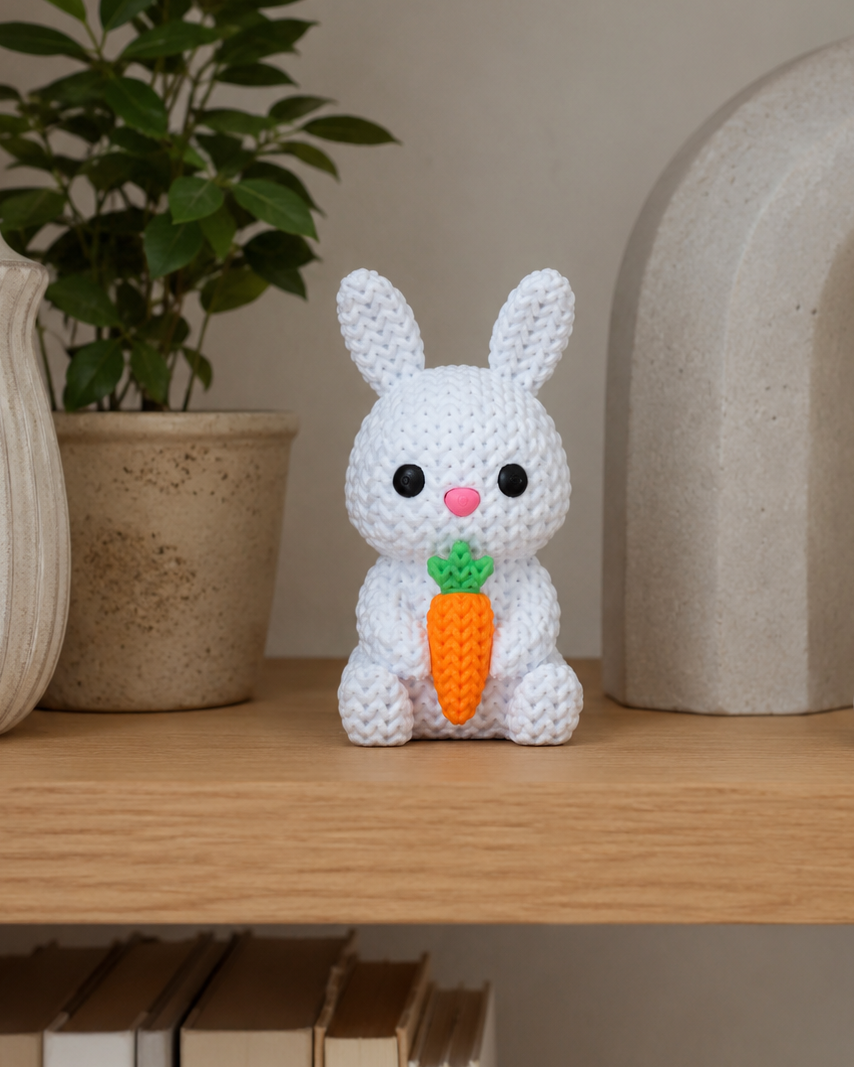 Bunny Figurine – Easter Decoration with Carrot