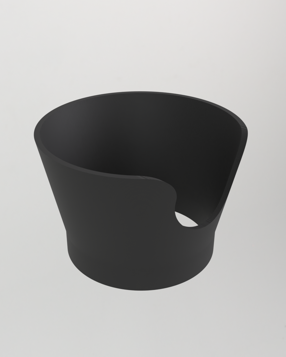 58 mm portafilter dosing funnel – no-spill espresso