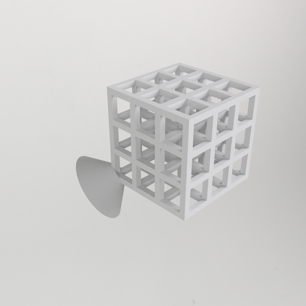 Infinity Cube With Base – No Supports Needed