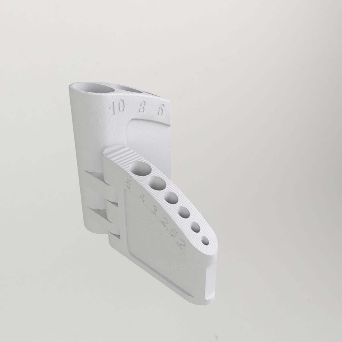 Foldable Hex/Allen Wrench Holder for Cyclists