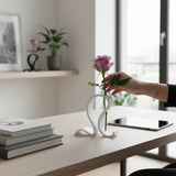 Detail of organic texture on test tube vase stand surface