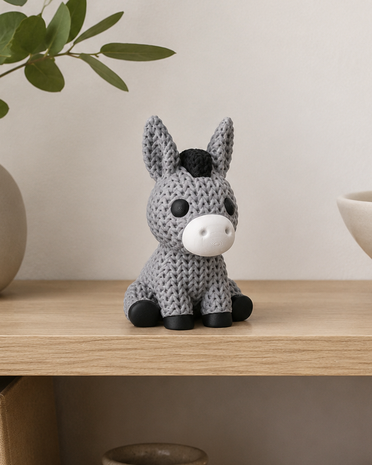 Donkey Figurine – Charming Textured Decor