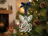 Angel Christmas tree ornament with elegant lines