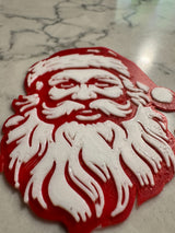 Gift tag with classic Santa Claus