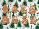 Personalized Christmas gift tags with name – gingerbread style