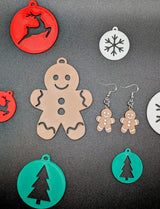 Gift tag with cut-out snowflake