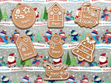 Personalized Christmas gift tags with name – gingerbread