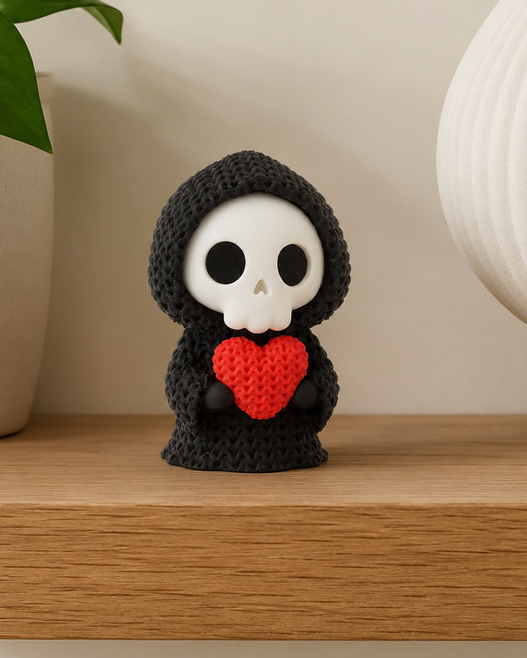 Grim Reaper Figurine – Spooky Halloween Accent