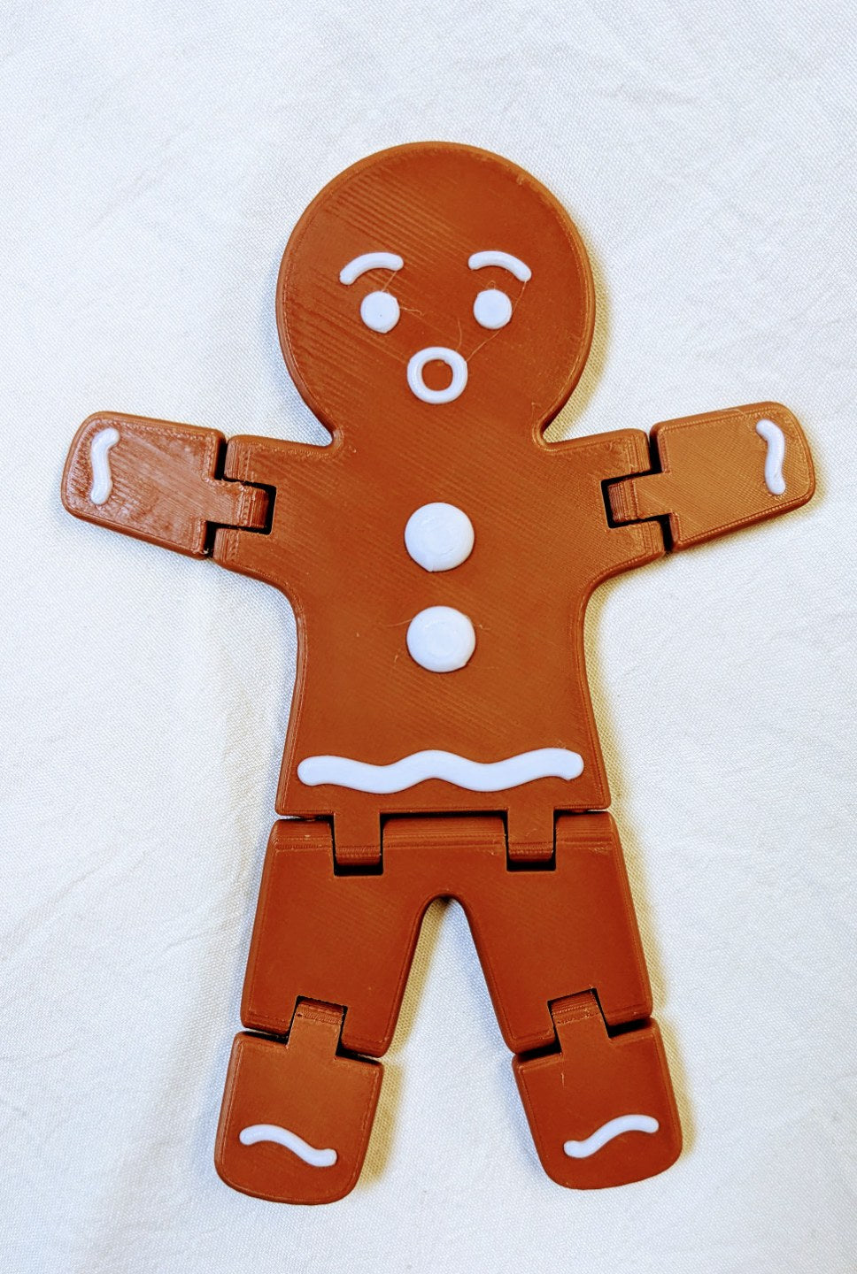Gingerbread man figure with movable joints – 5 faces