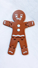 Gingerbread man figure with movable joints – 5 faces