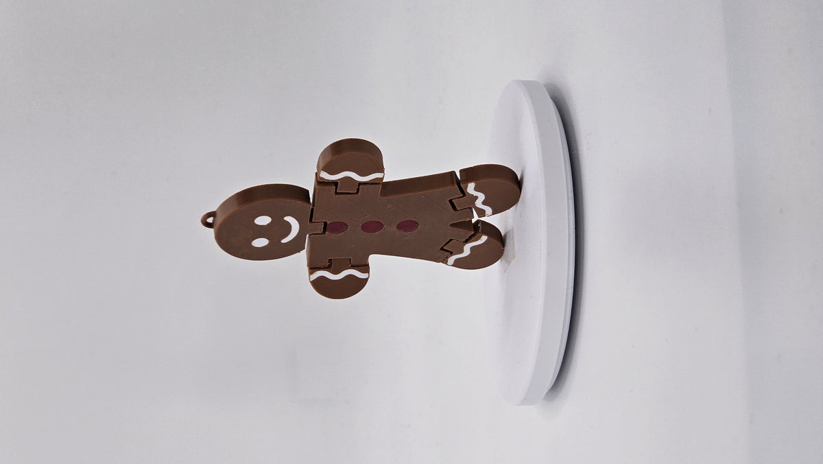 Movable gingerbread man flexi figure
