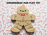 Movable gingerbread man flexi figure