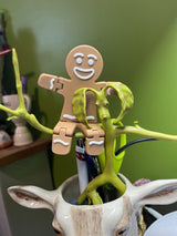 Gingerbread man figure with movable joints
