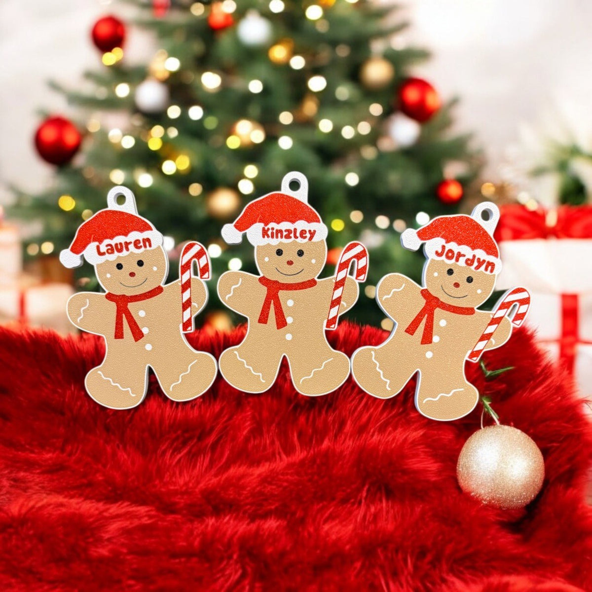 Personalized gingerbread man ornament with name
