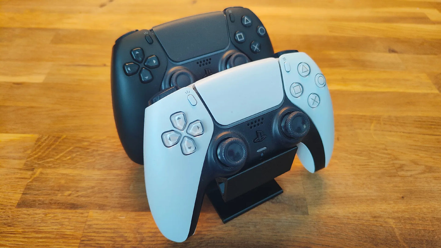 Dual PS5 Controller Stand – Holds 2 Controllers