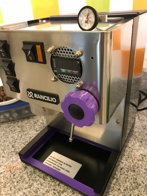 Rancilio Silvia steam knob upgrade, ergonomic cover