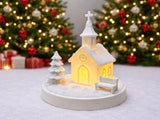 Christmas house for tealights – gingerbread church
