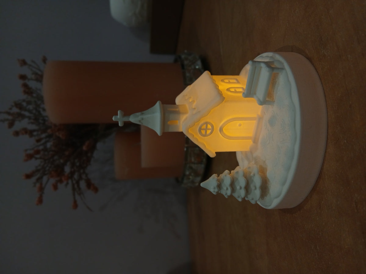 Christmas house for tealights – gingerbread church