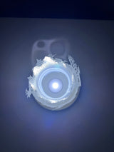Christmas lantern for tealights with reindeer and snowman