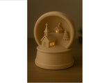 Christmas house for tealights – winter village with church