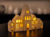 Christmas house for tealights – small decorative winter house