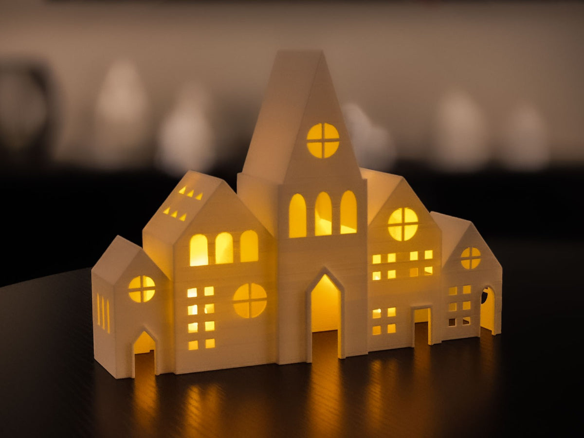 Christmas house for tealights – small decorative winter house