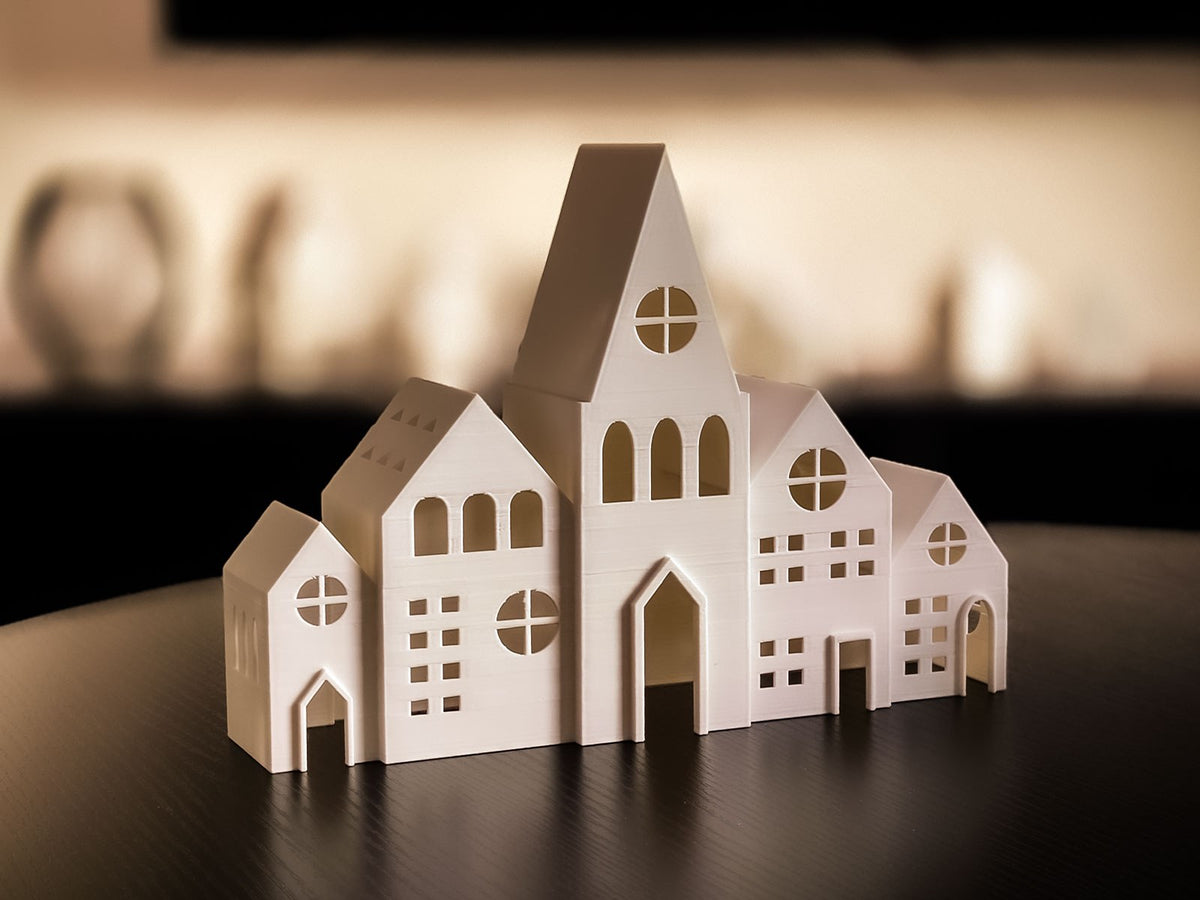 Christmas house for tealights – small decorative winter house