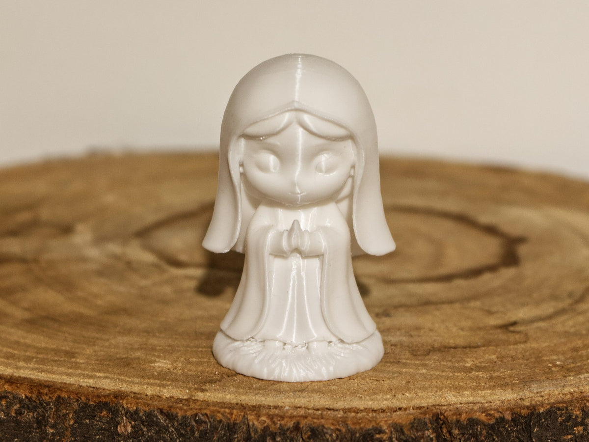 Stylized Virgin Mary figure for a nativity scene
