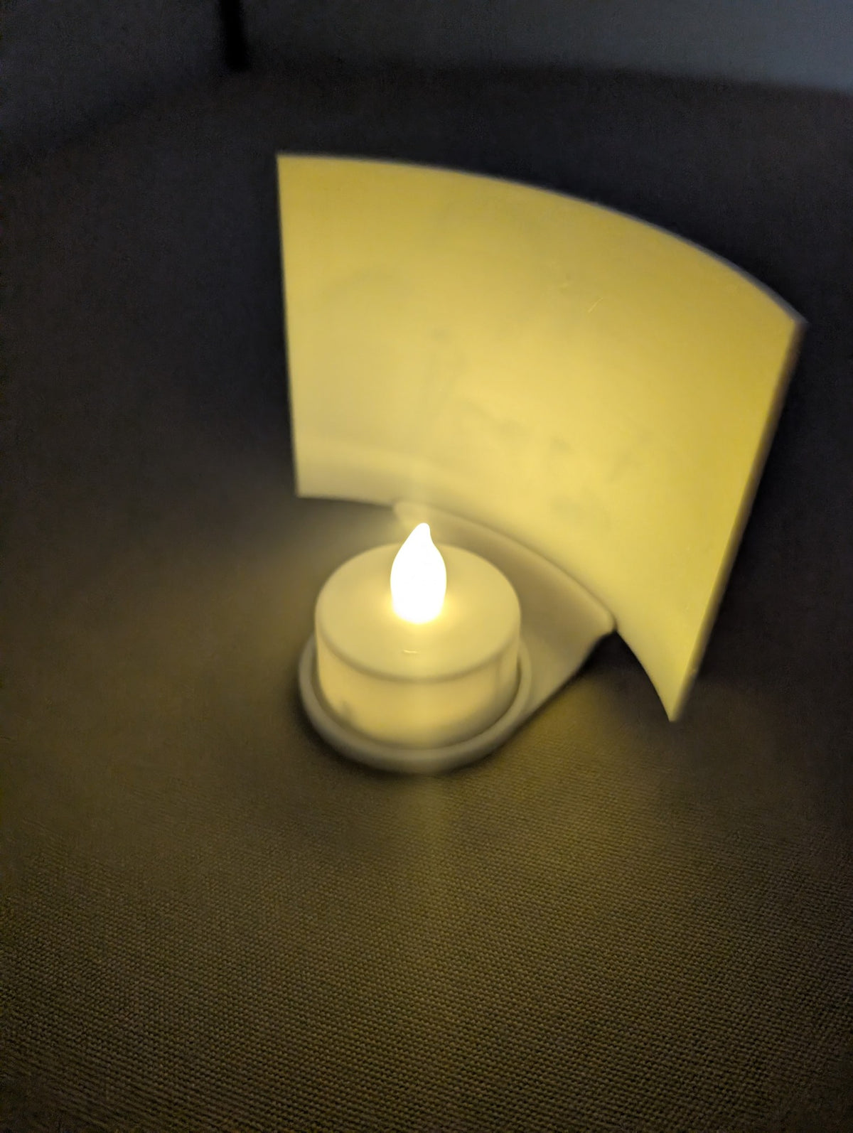 Nativity lithophane for an LED tea light