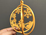 Christmas bauble with Santa Claus motif