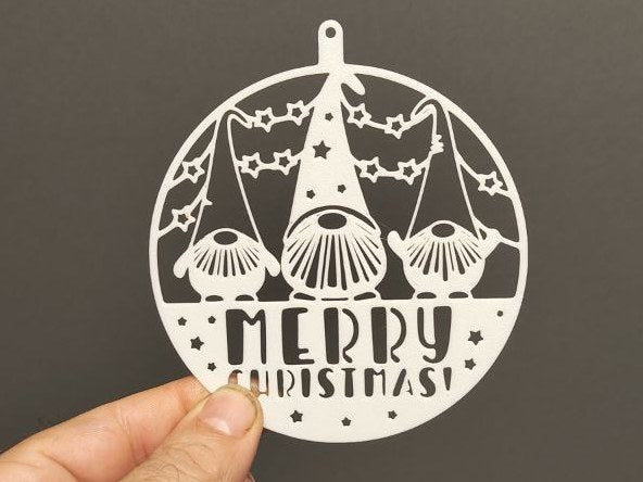 Christmas bauble with elves – cute tree ornament