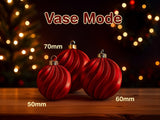 Spiral Christmas bauble in 50, 60 or 70 mm
