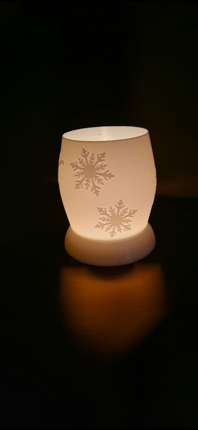 Christmas lamp for LED tealights, 137 mm tall