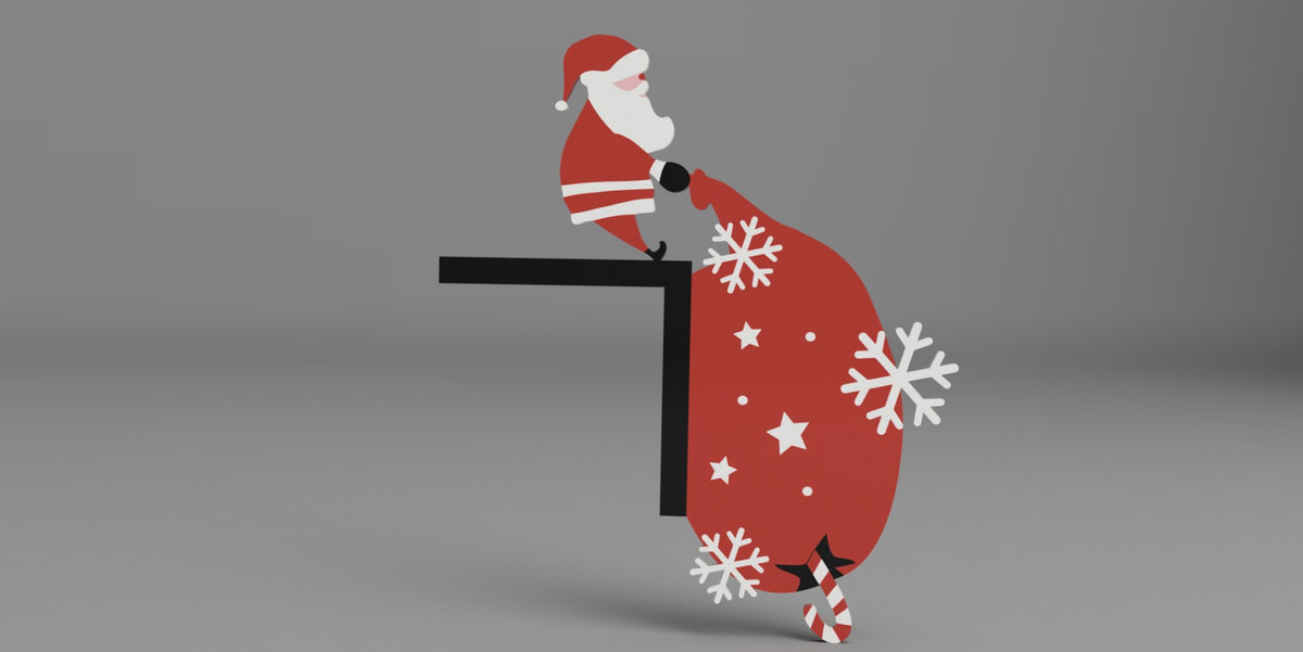 Santa figure for the door frame
