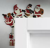 Santa Claus as a door corner decoration