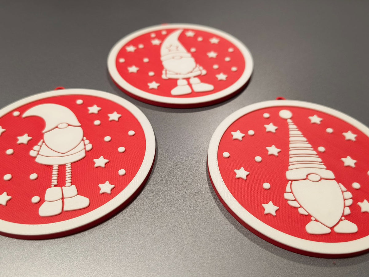 Christmas elf ornaments for the tree – 3 designs